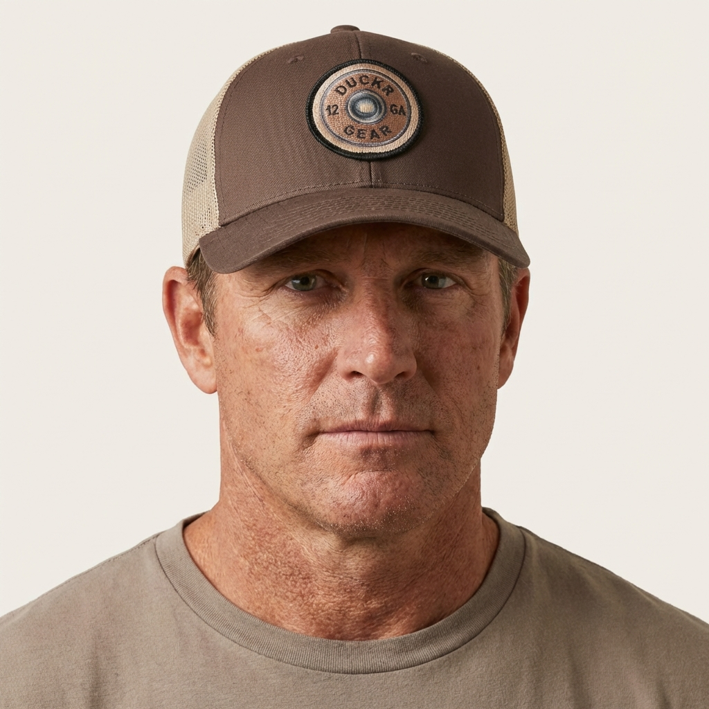 Duckr Trucker Snap Back Brown/Tan 12GA