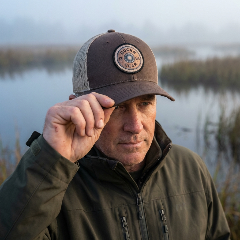Duckr Trucker Snap Back Brown/Tan 12GA
