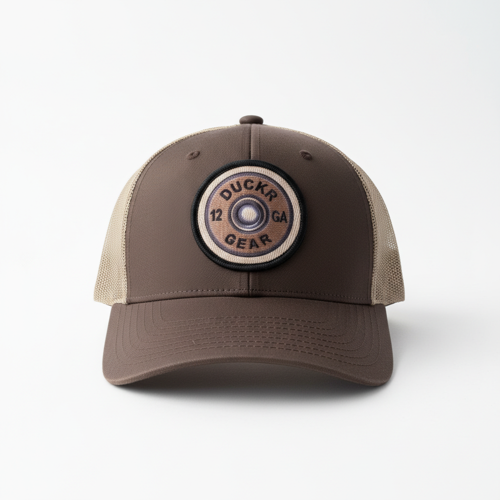 Duckr Trucker Snap Back Brown/Tan 12GA