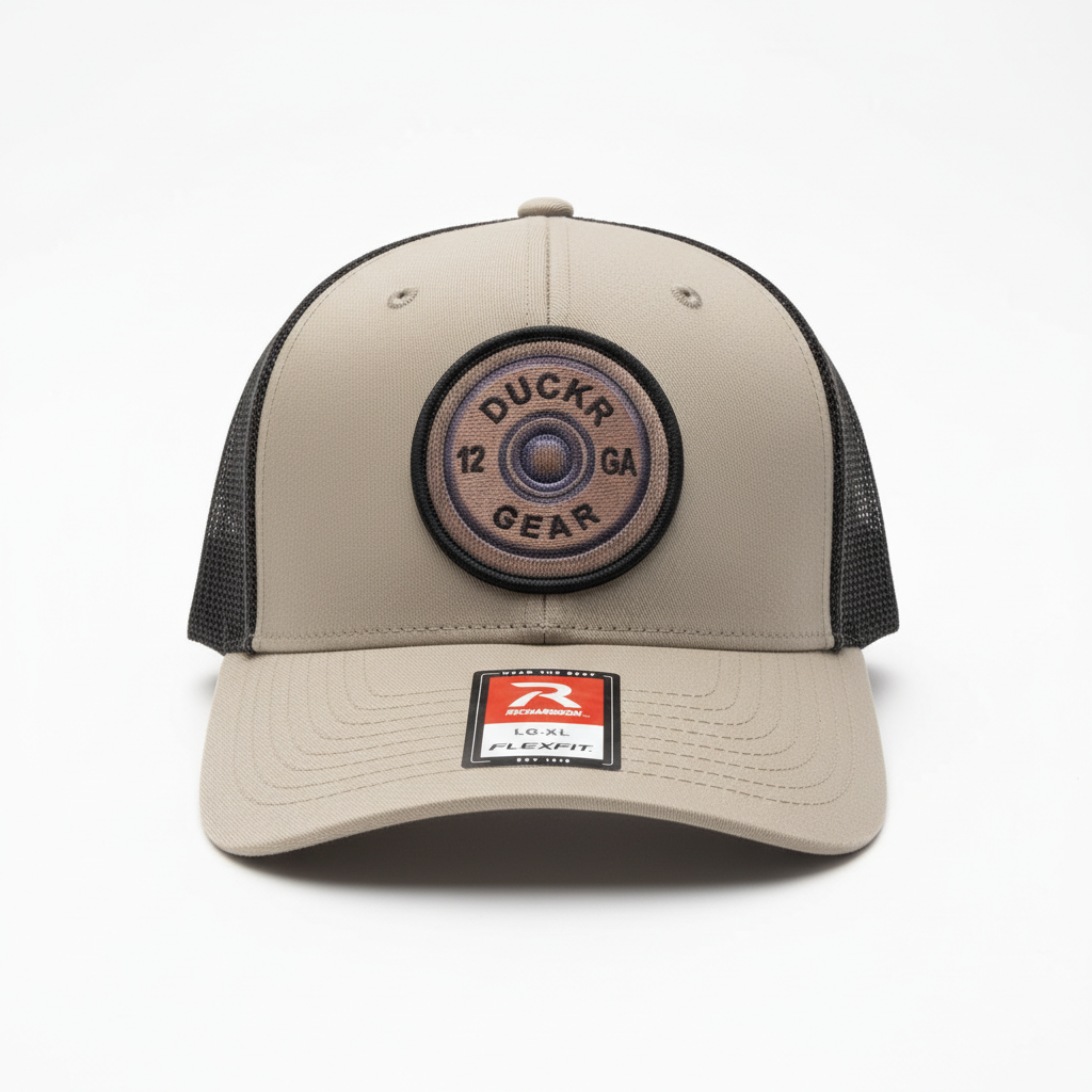 Duckr Khaki Flexfit Shot Shell Cap