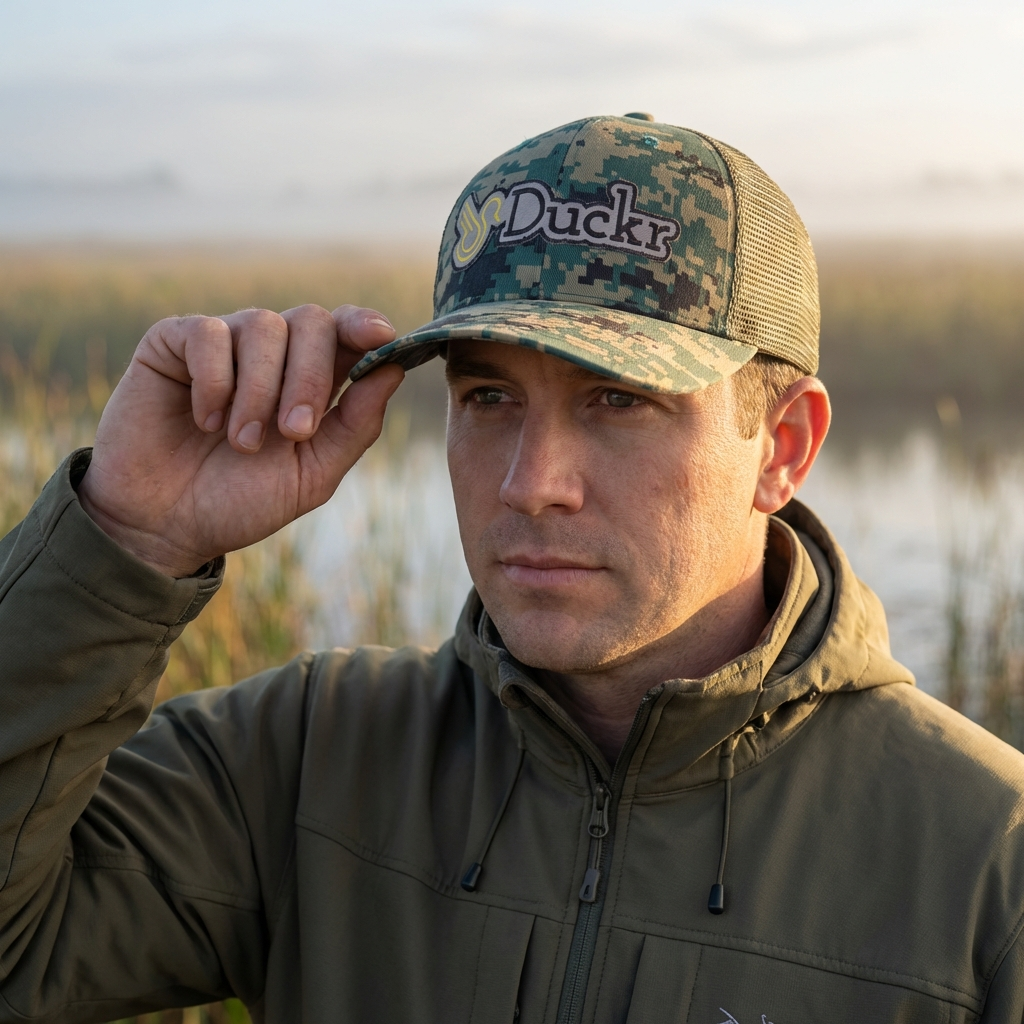 Duckr Military Camo Hat Green