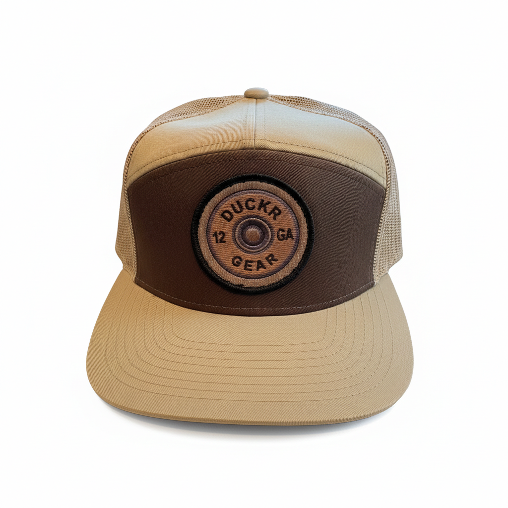 Flat Bill Snapback Duckr Tan/Brown
