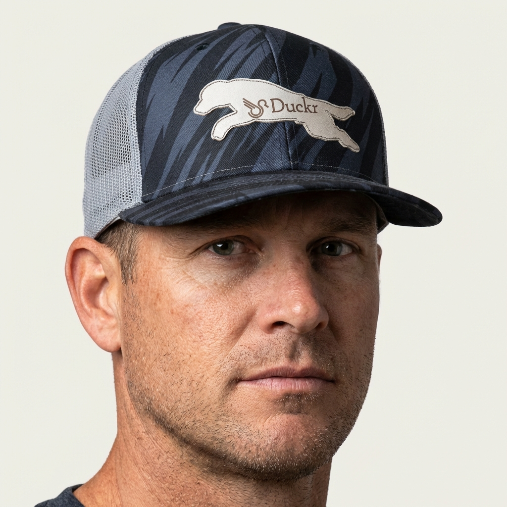 Duckr Trucker Snap Back Running Dog