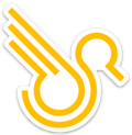 Yellow small Sticker